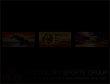Tablet Screenshot of colonysportsgroup.com